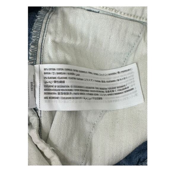 Abercrombie & Fitch Shorts Mens Medium Chambray Blue Drawstring Stretch Preppy - Picture 4 of 5